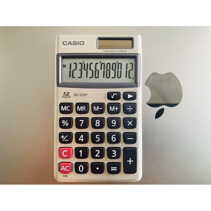 Máy tính BỎ TÚI CASIO SX-320P (12 số) – “Chuyên dụng tính tiền” – Máy tính CASIO Chính Hãng Nhập khẩu Philippines