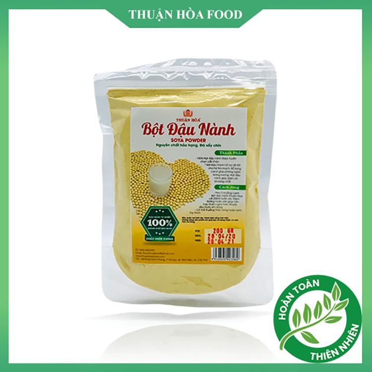 Bột Đậu Nành 200gr THUẬN HÒA FOOD Bổ Sung Canxi, Protein & Khoáng Chất, Làm Chậm Quá Trình Lão Hóa - Vua Nông Sản 4.0