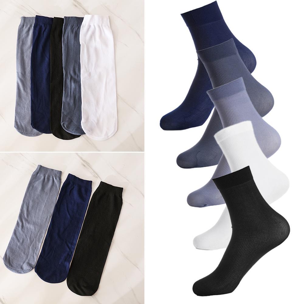 Set 10 Đôi Vớ Kẻ Sọc Siêu Mỏng Mềm Mại Thời Trang Mùa Hè Cho Nam