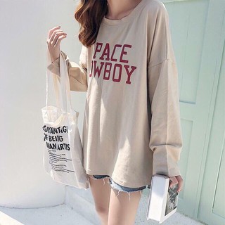 ÁO THUN DA CÁ ( SPACE )FORM THỤNG [ FREE SIZE 65 KG ĐỔ LẠI ] .