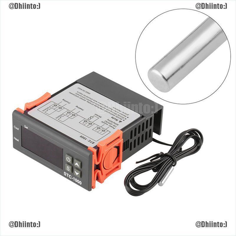 Bộ Điều Khiển Nhiệt Độ Kỹ Thuật Số Mới 12v / 24v / 110v / 220v Stc-1000 W / Ntc