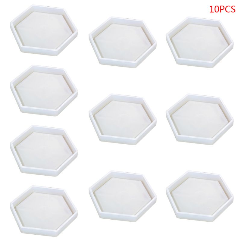 Set 10 Khuôn Silicon Làm Đế Lót Tách Trà DIY