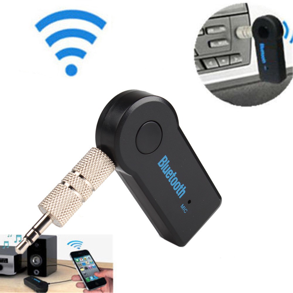 Usb bluetooth cho xe ô tô, bộ thu bluetooth không dây 3,5MM kết nối dàn âm thanh cho xe hơi amply, loa Car Bluetooth