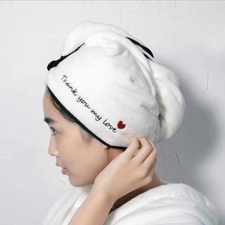 Khăn trùm đầu hong khô tóc