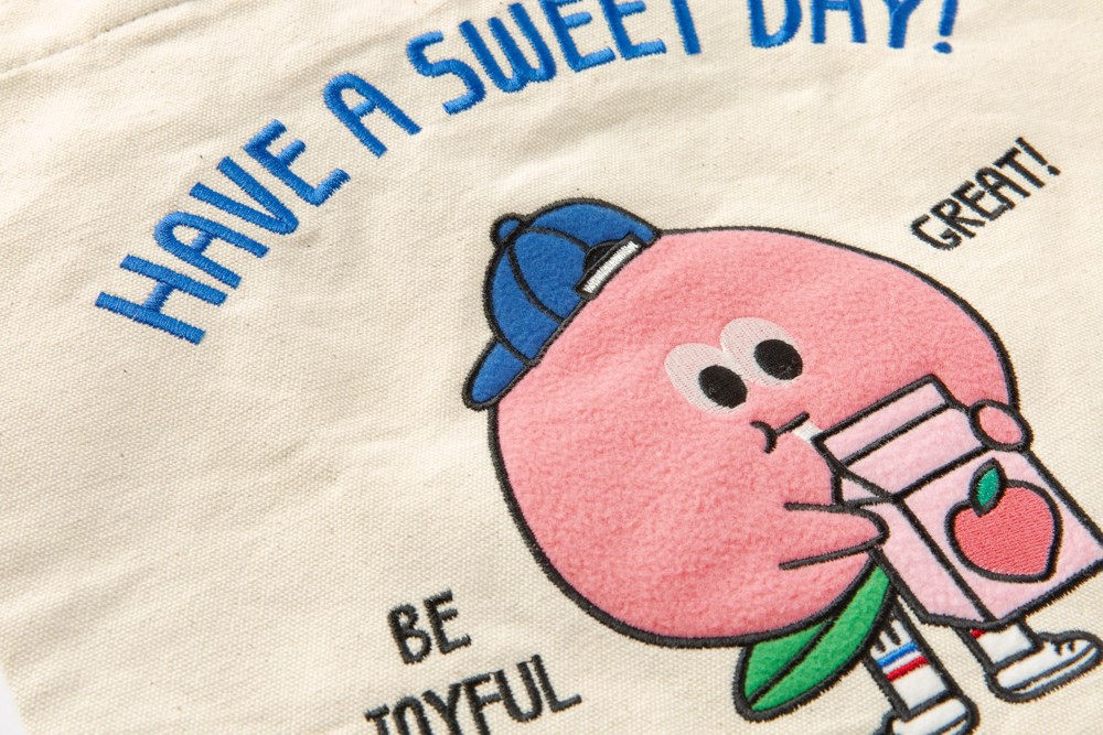 Túi Tote Bag ARTBOX Hàn Quốc Sử Dụng Hàng Ngày Họa Tiết Hộp Sữa Hoạt Hình Màu Hồng Đáng Yêu