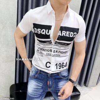 Somi Cộc Tay Dập Chữ Dsquared2 Cực Sang