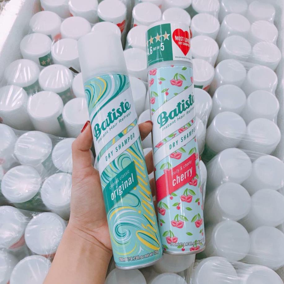 Dầu Gội Khô Batiste Dry Shampoo 50ml Hết Ngứa, Hết Bết Dính Tóc Thơm Mượt Bồng Bềnh Tức Thì