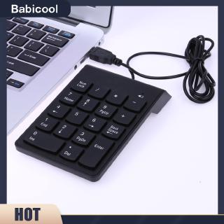 [B-cool]USB Mini 18 phím Num Pad Số bàn phím số Bàn phím số cho máy tính xách tay Lưu ý