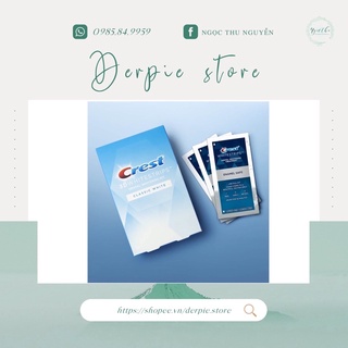 Hộp miếng dán trắng răng Crest 3D WhiteStrips Classic White 20 miếng
