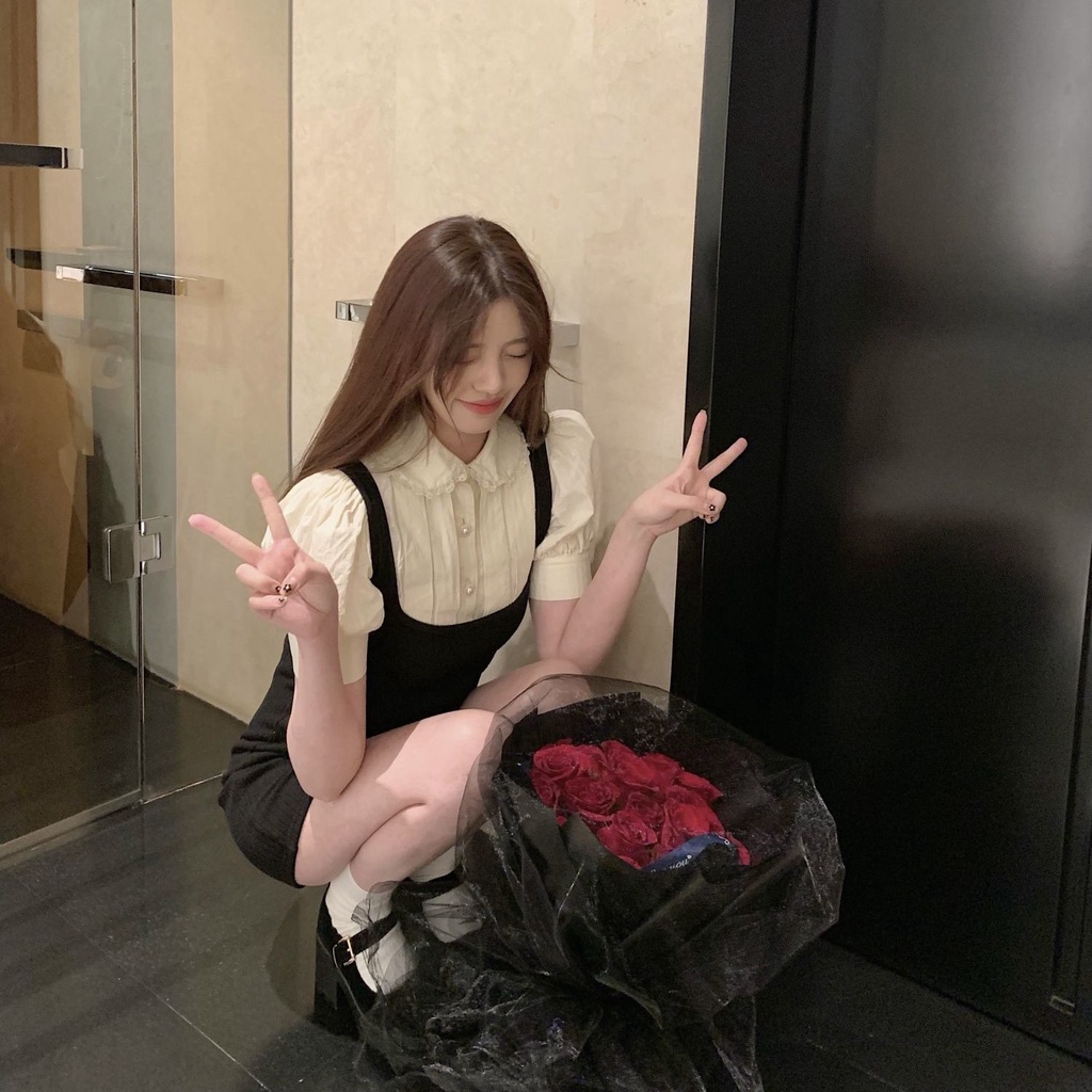 Bộ Áo + Đầm Hai Dây Ôm Dáng Phong Cách Mới 2021