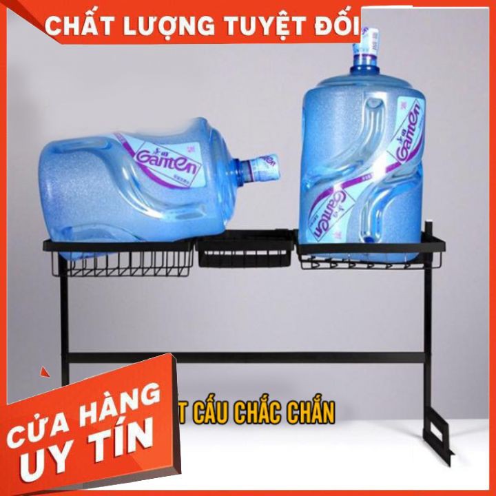 Kệ Đựng Bát Đĩa❤️FREESHIP❤️ Kệ Để Chén Đĩa Thông Minh Trên Bồn Rửa Bát Sơn Đen Cao Cấp