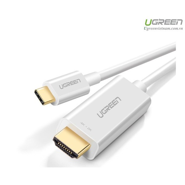Cáp chuyển đổi USB-C sang HDMI hỗ trợ 4K, 3D dài 1,5m chính hãng Ugreen 30841