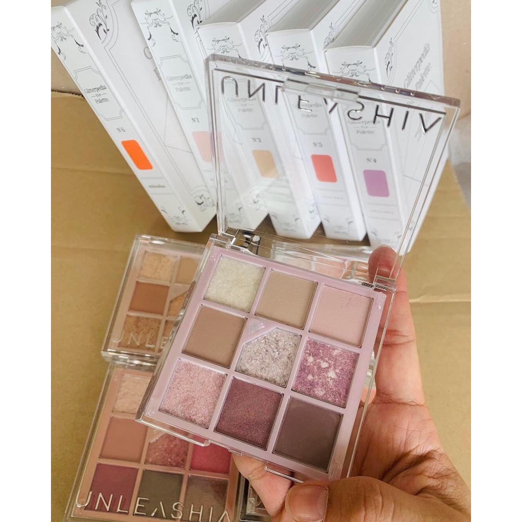 Bảng Phấn Mắt 9 ô UNLEASHIA GLITTERPEDIA EYE PALETTE