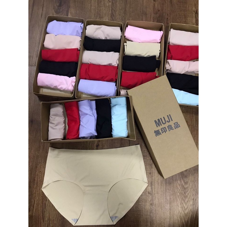 Hộp 5 chiếc quần lót Size L, quần lót, quần đúc su, quần lot Hộp 5 chiếc quần lót đúc không viền nữ,