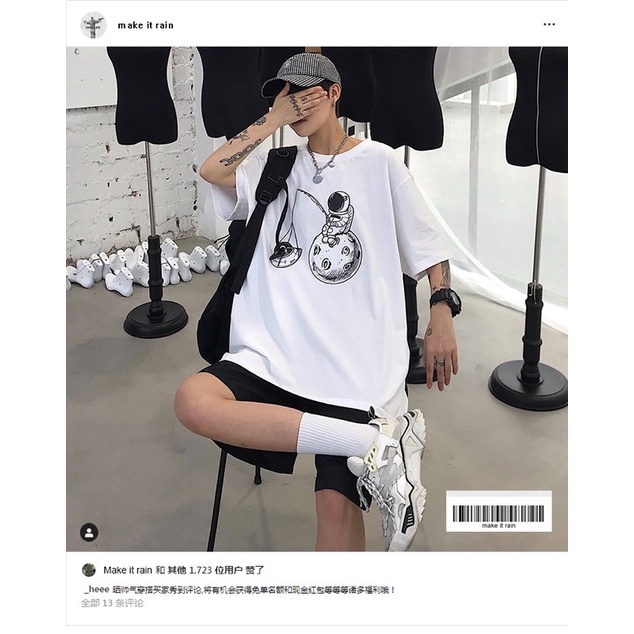 Áo thun nam nữ, áo phông shop cossi form rộng chất cotton in hình quả bóng