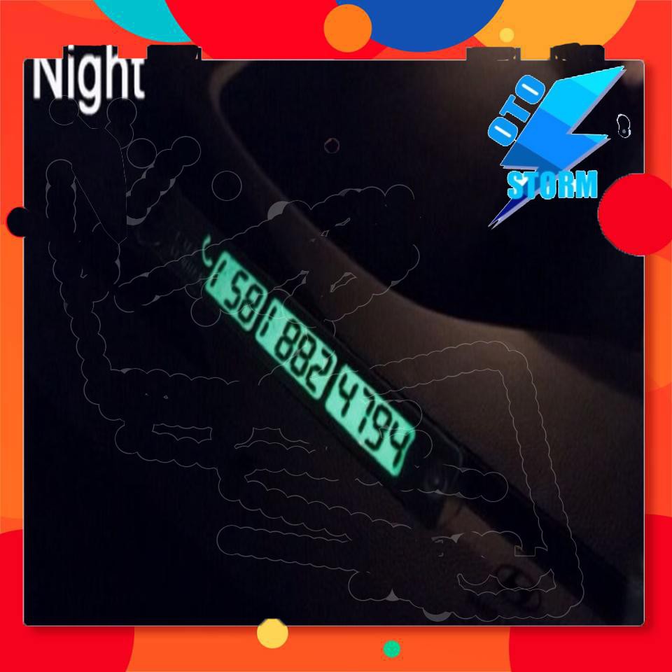 Thẻ Gắn SĐT Đỗ Xe loại phản quang