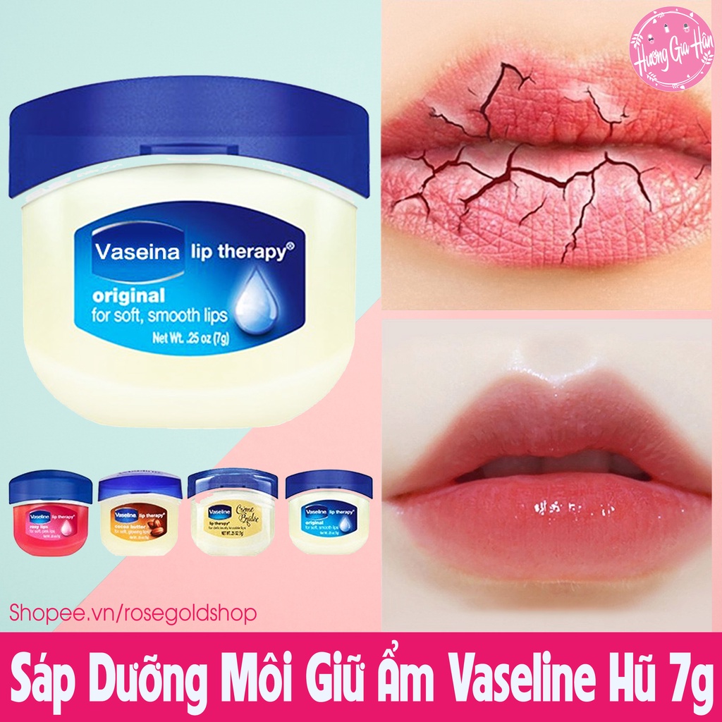 Sáp Dưỡng Môi Giữ Ẩm Vaseline Hũ 7g