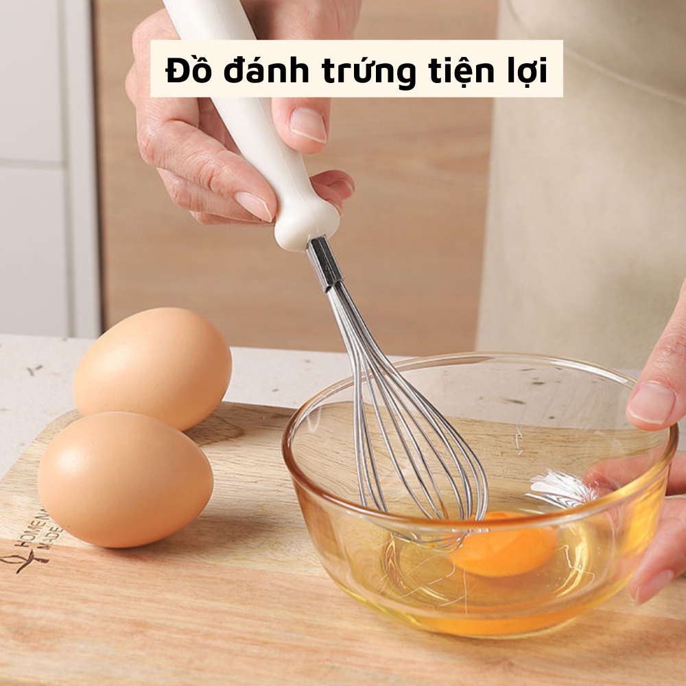 Bộ dụng cụ nhà bếp 6 món đồ dùng tiện lợi nấu ăn gồm dao gọt dao nạo vỏ kéo mở bia đánh trứng có kệ cắm