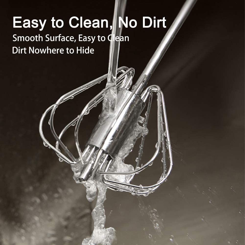 Dụng Cụ Đánh Trứng Cầm Tay Bán Tự Động Bằng Thép Không Gỉ 304