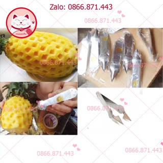 ⚡𝐅𝐑𝐄𝐄𝐒𝐇𝐈𝐏⚡ Gọt mắt dứa - kẹp mắt dứa dạng nhíp - QA