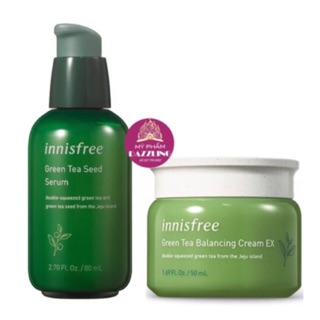 Combo Serum + Kem Dưỡng Trà Xanh Innisfree Green Tea Fullsize
