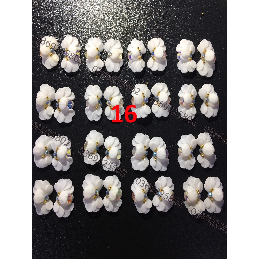 Chọn lẻ Hoa bột trang trí móng Nail mẫu 14 15 16 17 18