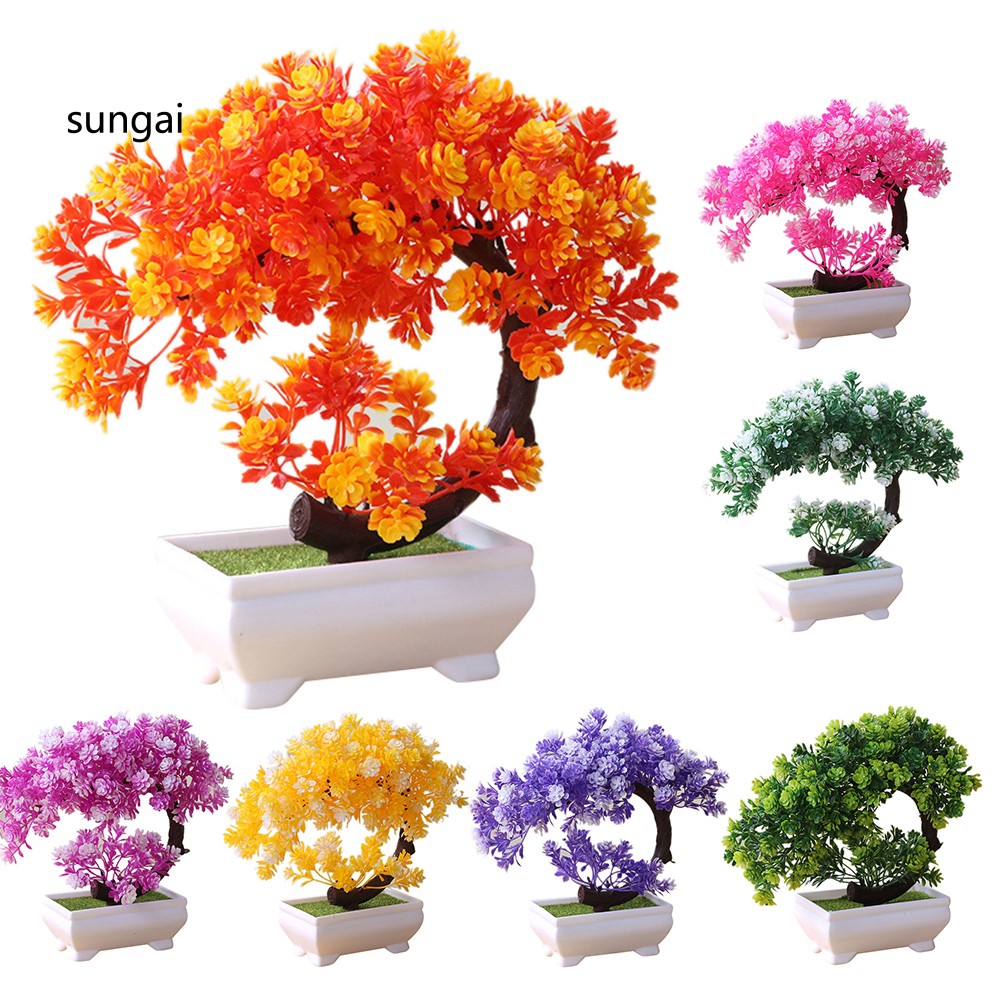 Cây bonsai giả dùng trang trí bàn làm việc