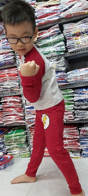 Bộ Flash dài tay Hình ChiBi ngộ nghĩnh dễ thương cho bé