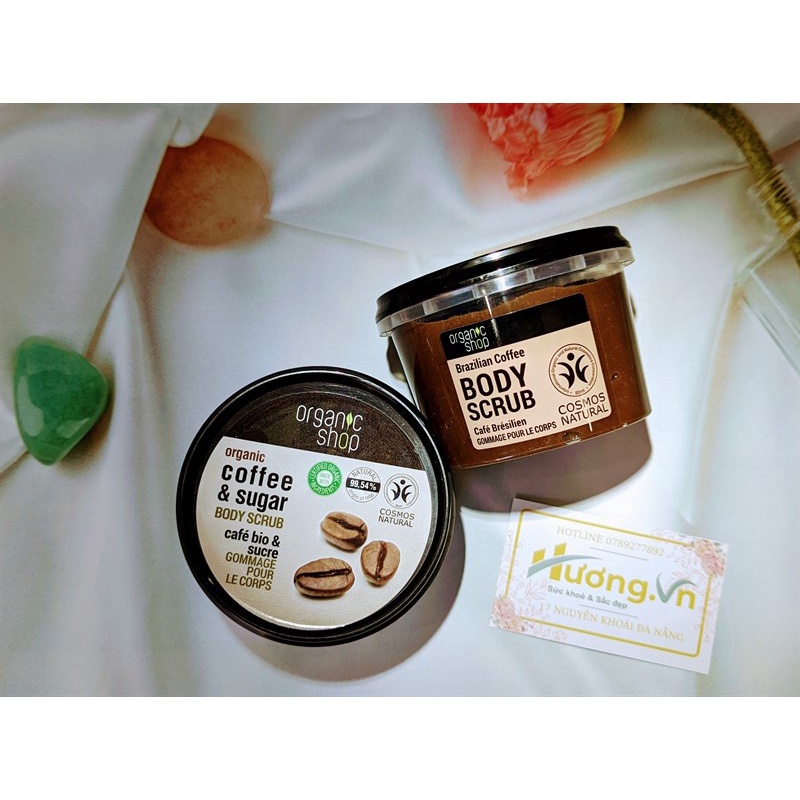 [HÀNG CHÍNH HÃNG] Tẩy Tế Bào Chết Body Organic Shop Organic Coffee &amp; Sugar Body Scrub 250ml