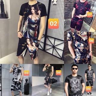 Bộ in chữ lv, DG, gc- Bộ quý tộc,bộ nam 3 D - Bộ nam chất thun mát in hình giá rẻ đủ size