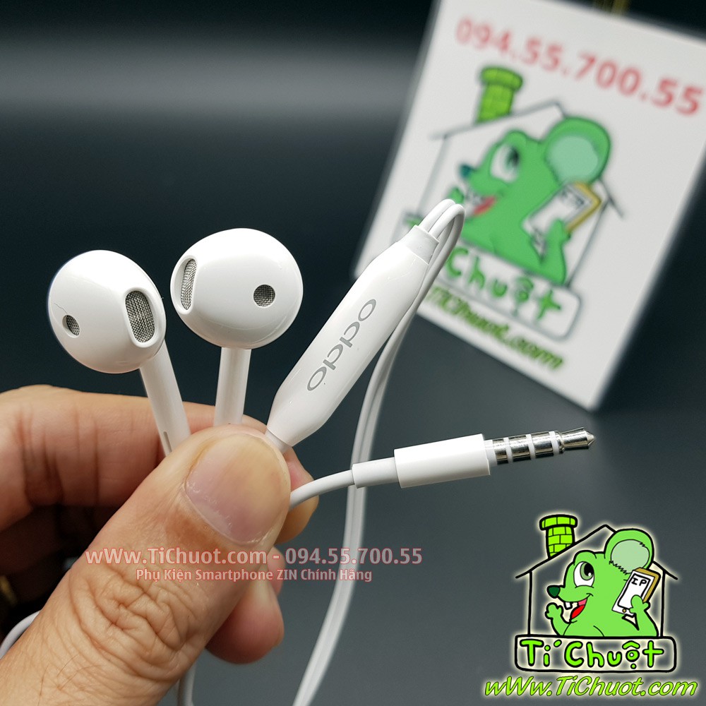 [Chính Hãng] Tai Nghe OPPO Reno F11 A91 A9 2020 ZIN jack 3.5mm (dạng Half-inear)