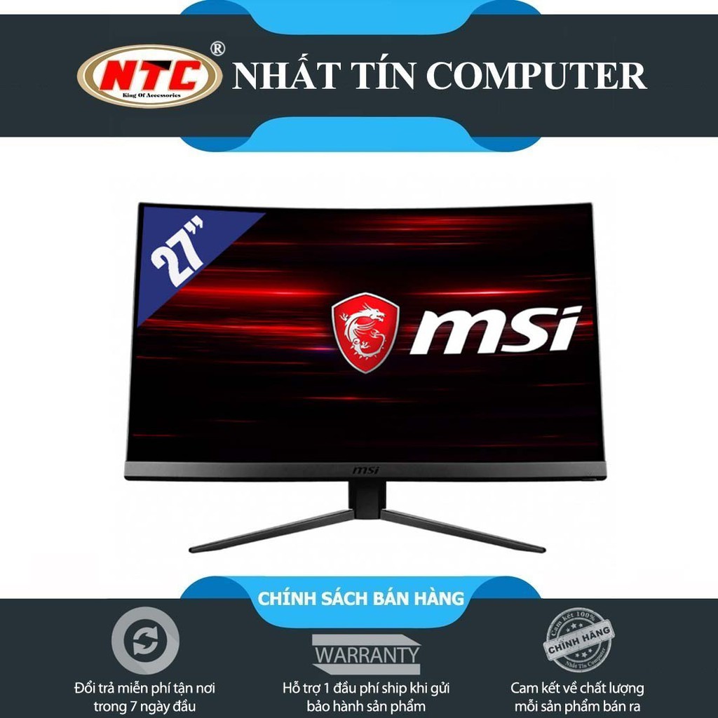 Màn hình máy tính LCD 27inch cong tràn viền MSI Optix MAG271C chuẩn FullHD 1080p 144Hz (Đen)