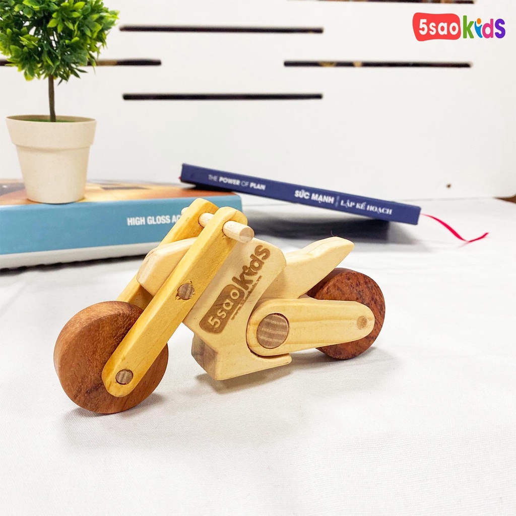 Mô hình xe mô tô đồ chơi bằng gỗ