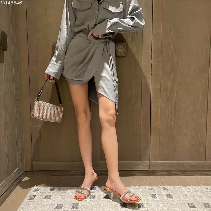 Guốc quai ngang đính đá hàng quảng châu đẹp gót trong có video quay sẵn nét căng