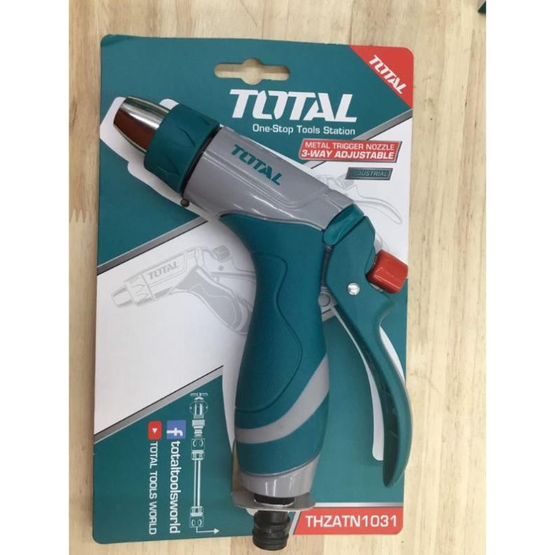 Vòi Xịt Phun Nước Tưới Cây Chỉnh Tia Lõi Kim Loại cao cấp  TOTAL THZATN1031 - điều chỉnh 3 chế độ kiểu phun