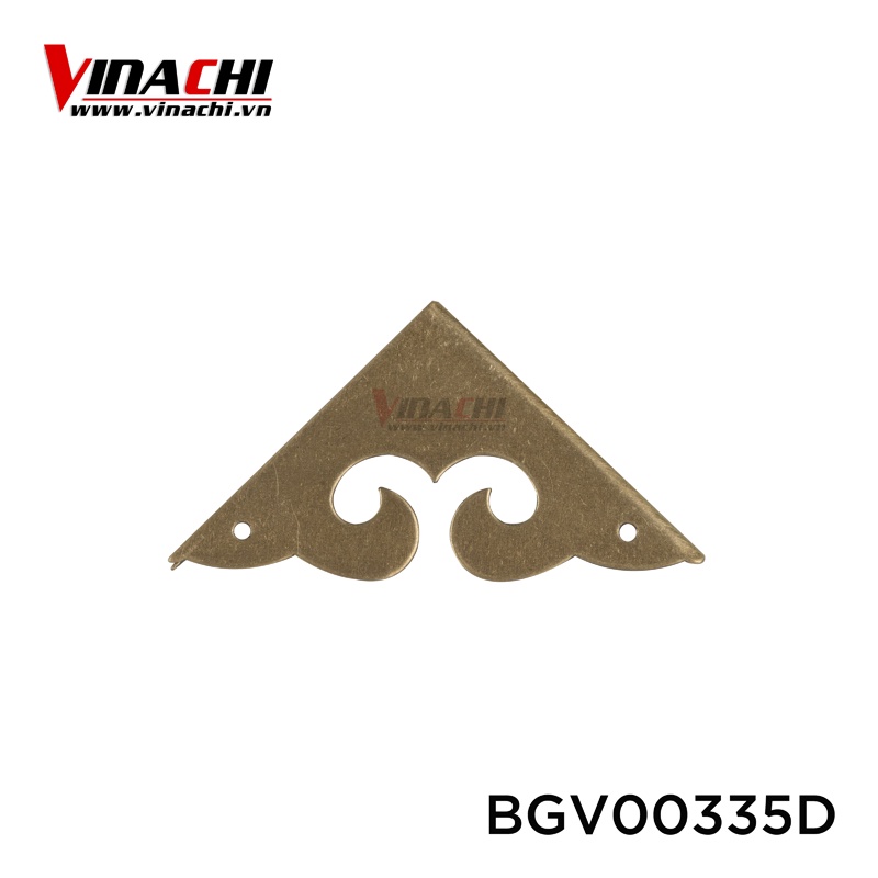Bịt góc vuông họa tiết vàng đồng D003 cao cấp