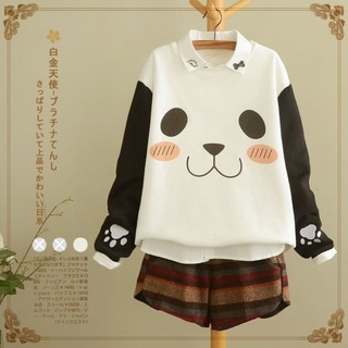 Áo nỉ Panda dễ thương phong cách Mori girl Nhật Bản freesize