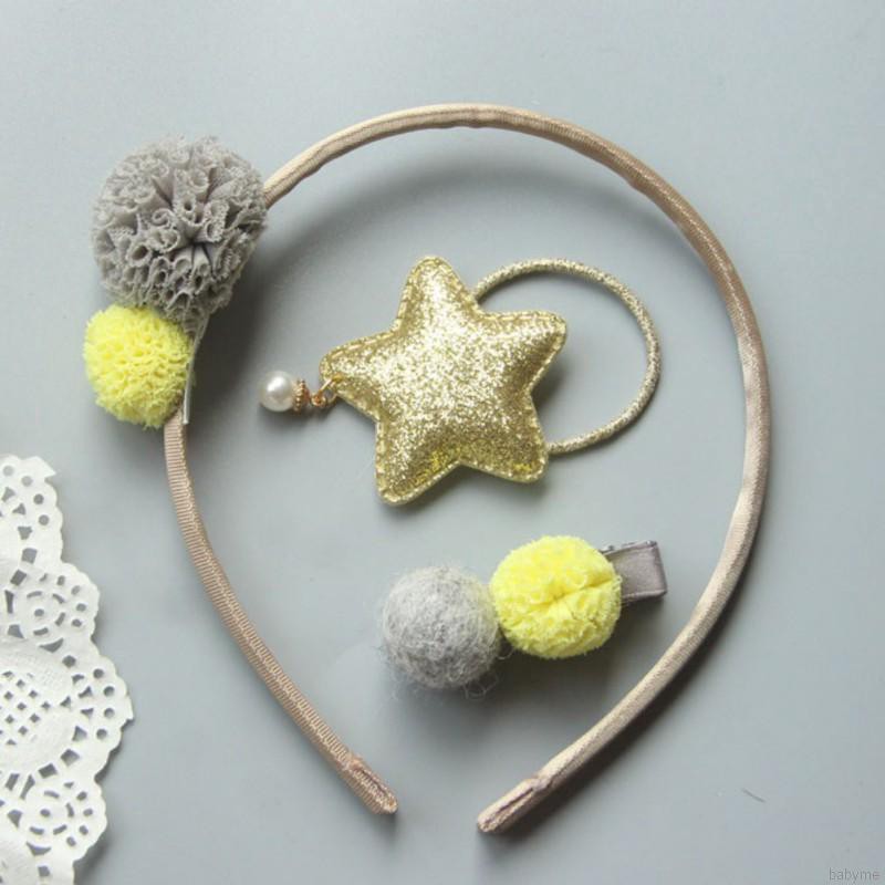 Bộ băng đô dây buộc tóc kẹp tóc xinh xắn cho bé gái