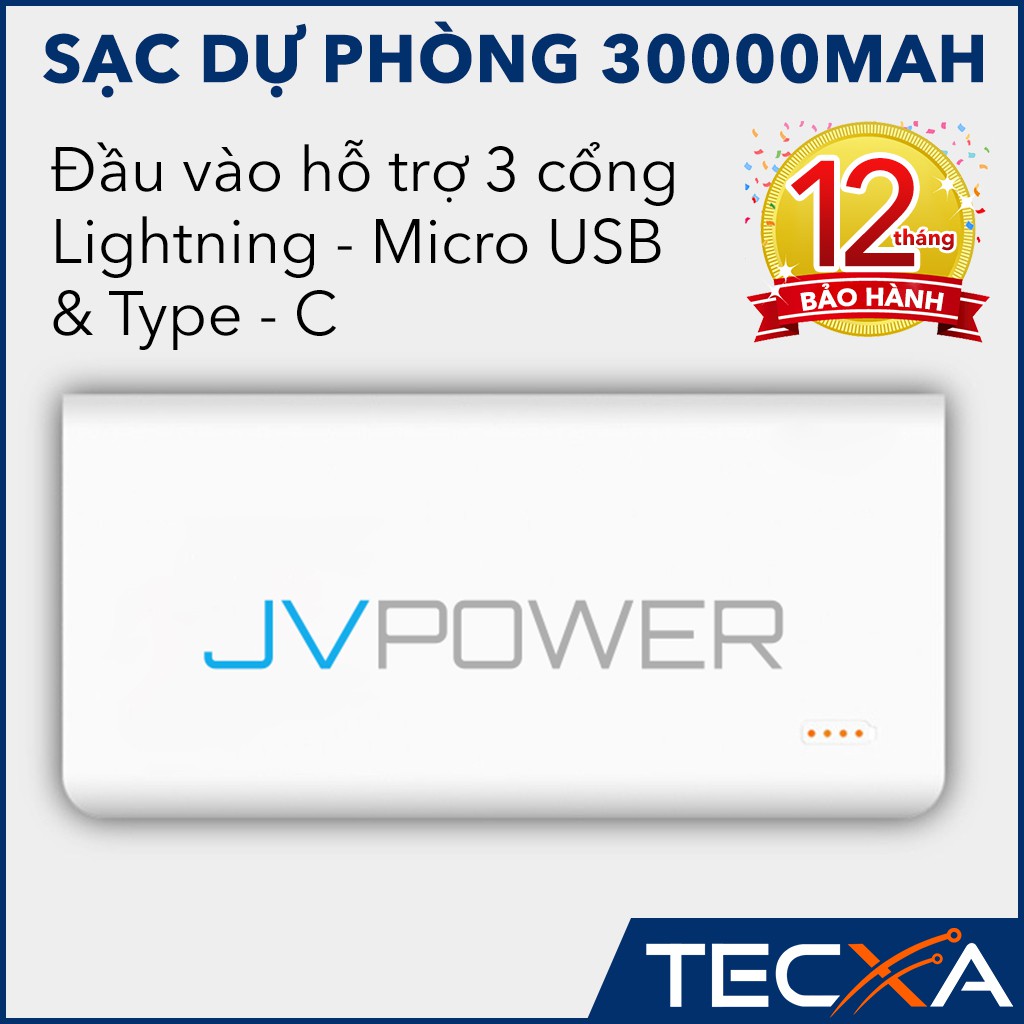 Sạc Dự Phòng 30000mah 3 Cổng Sạc Vào - BH1 Năm