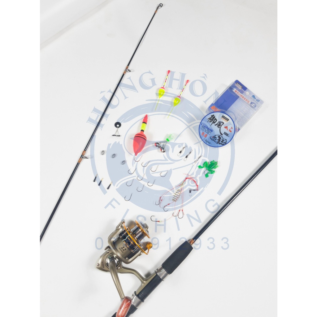 Bộ Cần Câu 2 Khúc Đặc Shimano 2m7 + máy LC 7000. Cần Câu Shimano 2 Khúc Bạo Lực