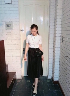 Chân váy dập ly