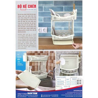 KỆ CHÉN NHỰA CÓ KHAY THOÁT NƯỚC DUY TÂN