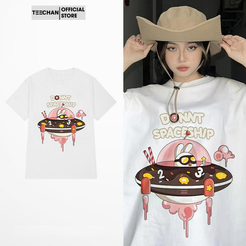 Áo Thun Unisex TN326 Phông Form Rộng Nam Nữ Ulzzang Tay Lỡ Basic TEECHAN Cotton Thoáng Mát Cute Mùa hè