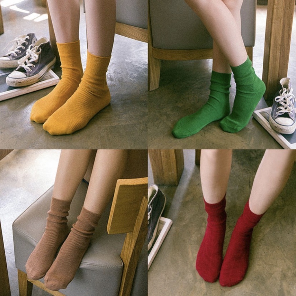 Vớ cổ cao nam nữ tất chun nhún cotton thời trang đẹp kháng khuẩn khử mùi thấm hút mồ hôi tốt MONEY VC012