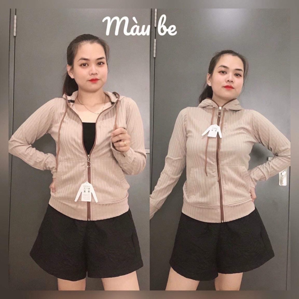 ÁO KHOÁT THUN GÂN TRƠN CAO CẤP HÀNG VNXK