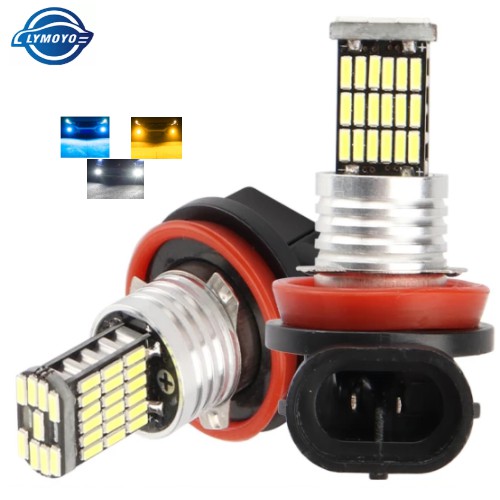 Bóng Đèn Led Phá Sương Mù Lymoyo 45smd H11 H8 H4 H1 H3 H7 H16 9005 9006 12v Cho Xe Hơi