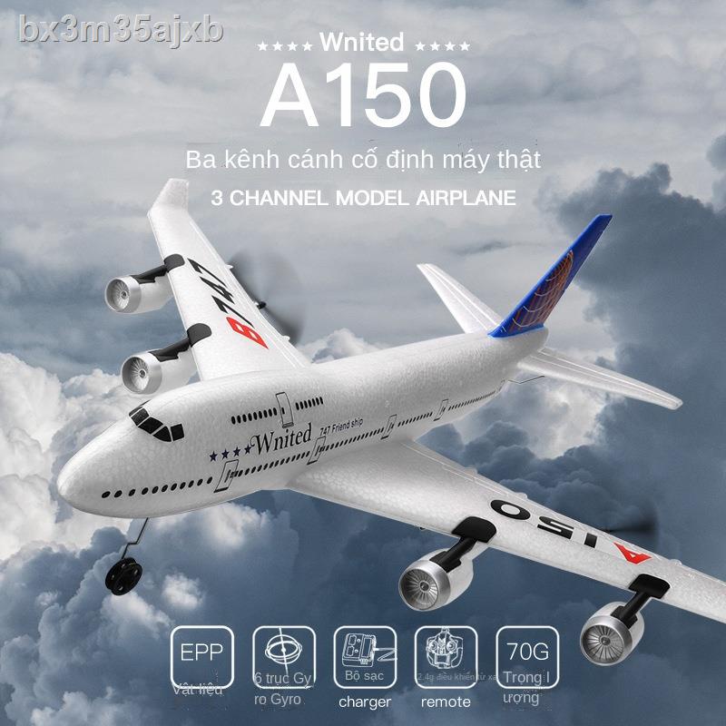 ┅ ✘ (HÀNG HOT)Máy bay điều khiển từ xa Boeing 747 máy bay chở khách lớn mô hình máy bay cánh cố định bằng bọt tàu lượn đ