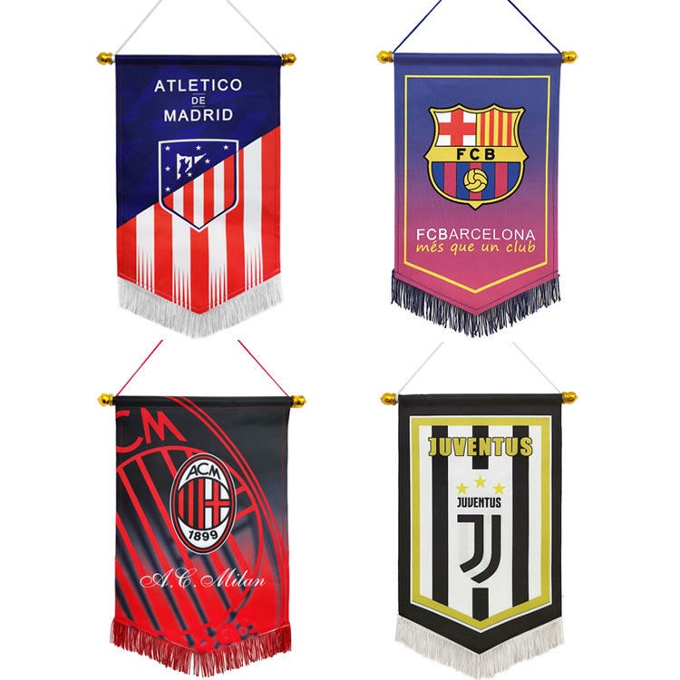 Real Madrid Liverpool Manchester United Bayern Trung Quốc AC Milan Barcelona Juventus Đội Bóng Đá Cờ