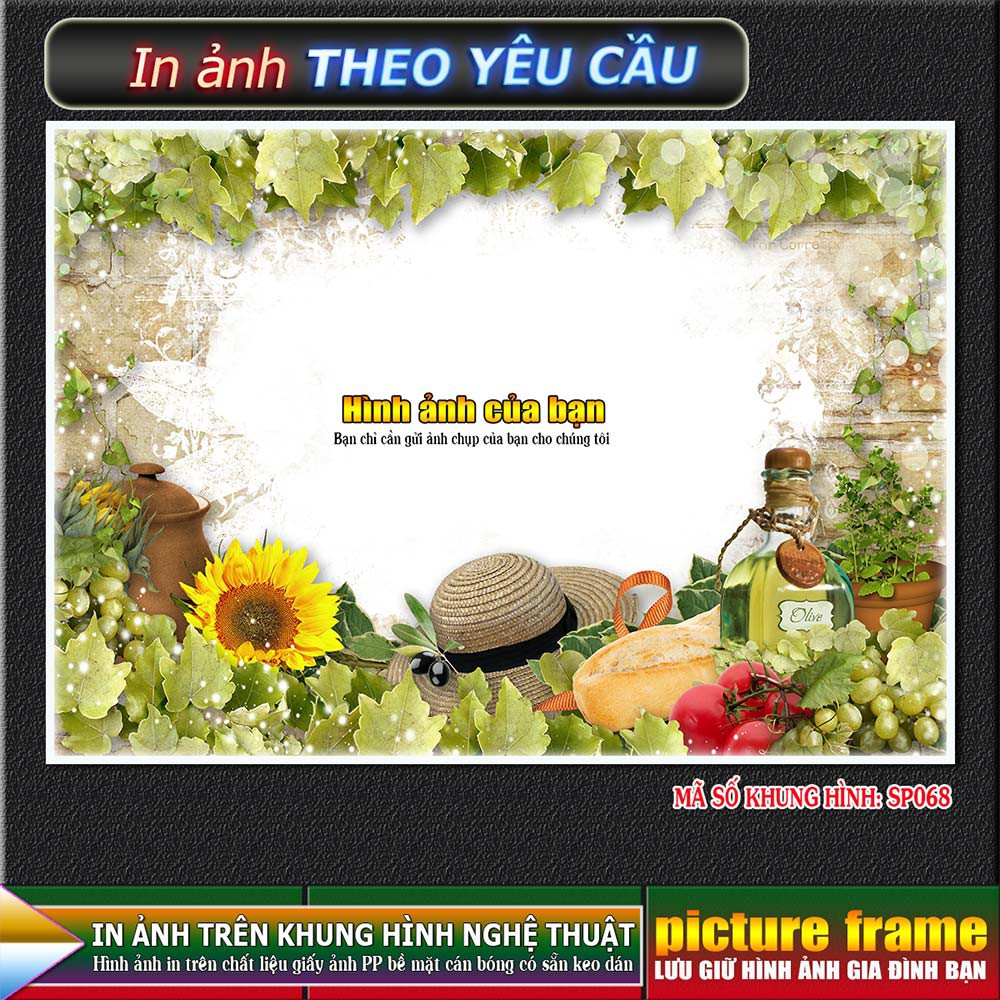 [IN ẢNH THEO YÊU CẦU] - lồng ghép ảnh vào khung hình nghệ thuật. Kích thước 10x15cm.