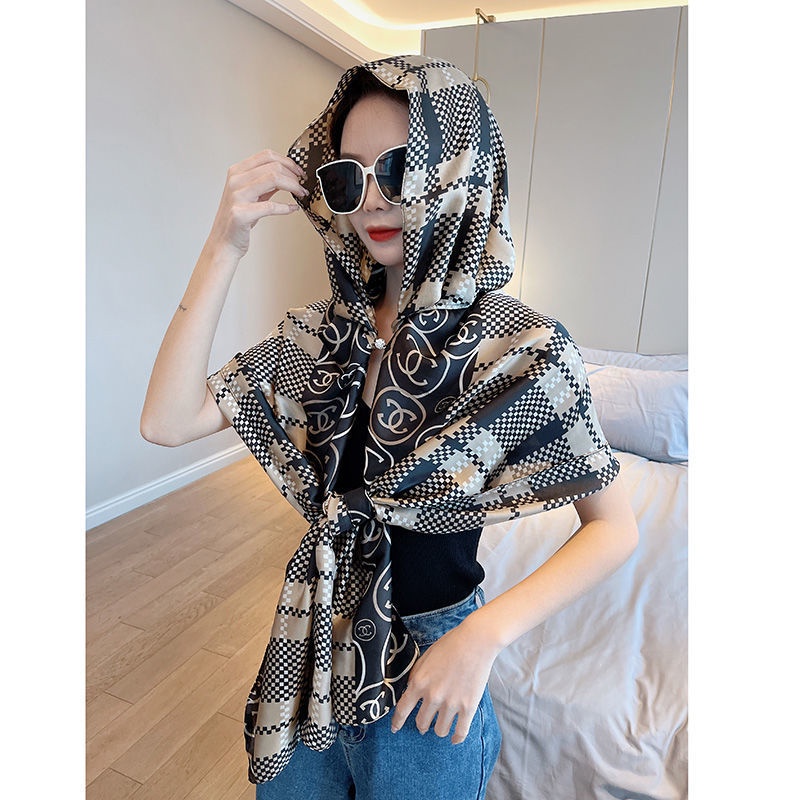 Mũ Trùm Đầu Kiêm Khăn Quàng Cổ Chống Nắng Chống Cát Đa Năng Thời Trang Xuân Hè